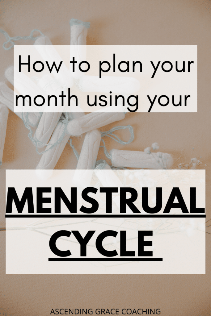 How to plan you month using your menstrual cycle, period power, menstruating, track your cycle, ovulation, diva cup PMS